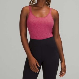 Lululemon Ebb to Street Bodysuit *Light Support, B/C Cups in
Pink Lychee